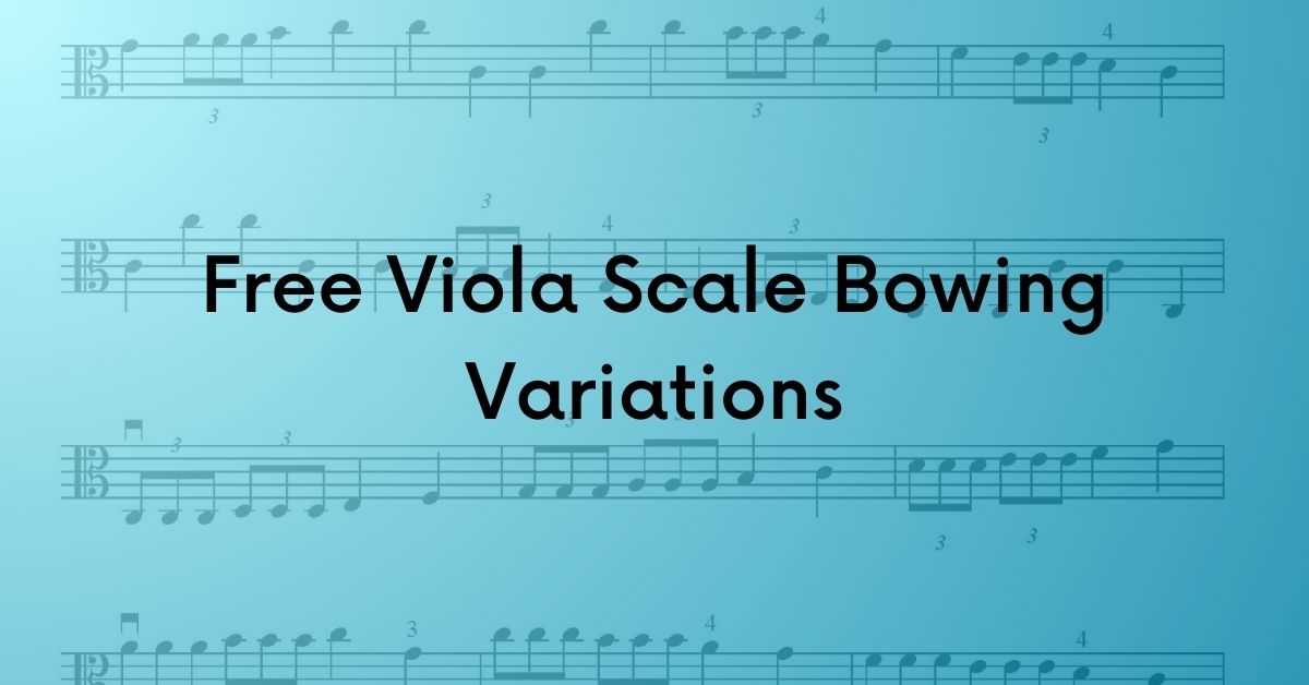 Free Viola Scale Bowing Variations