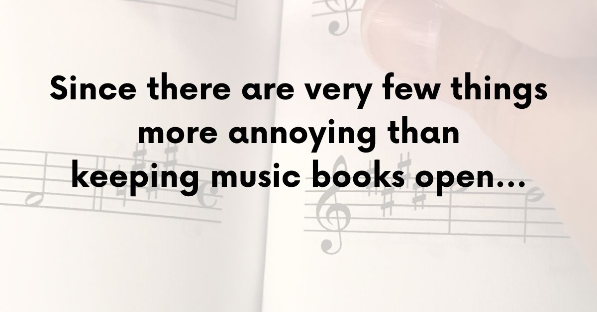 Introducing Our Newest Music Clip! Plus, Other Solutions for Keeping Pesky Music Books Open!